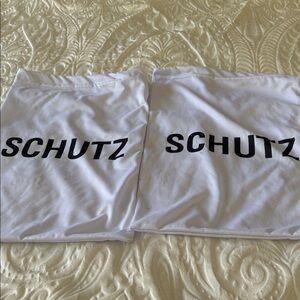 SCHUTZ White Shoe Dust Bags
